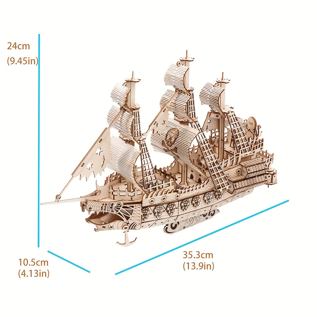 Large Ship | Wooden Construction Kit