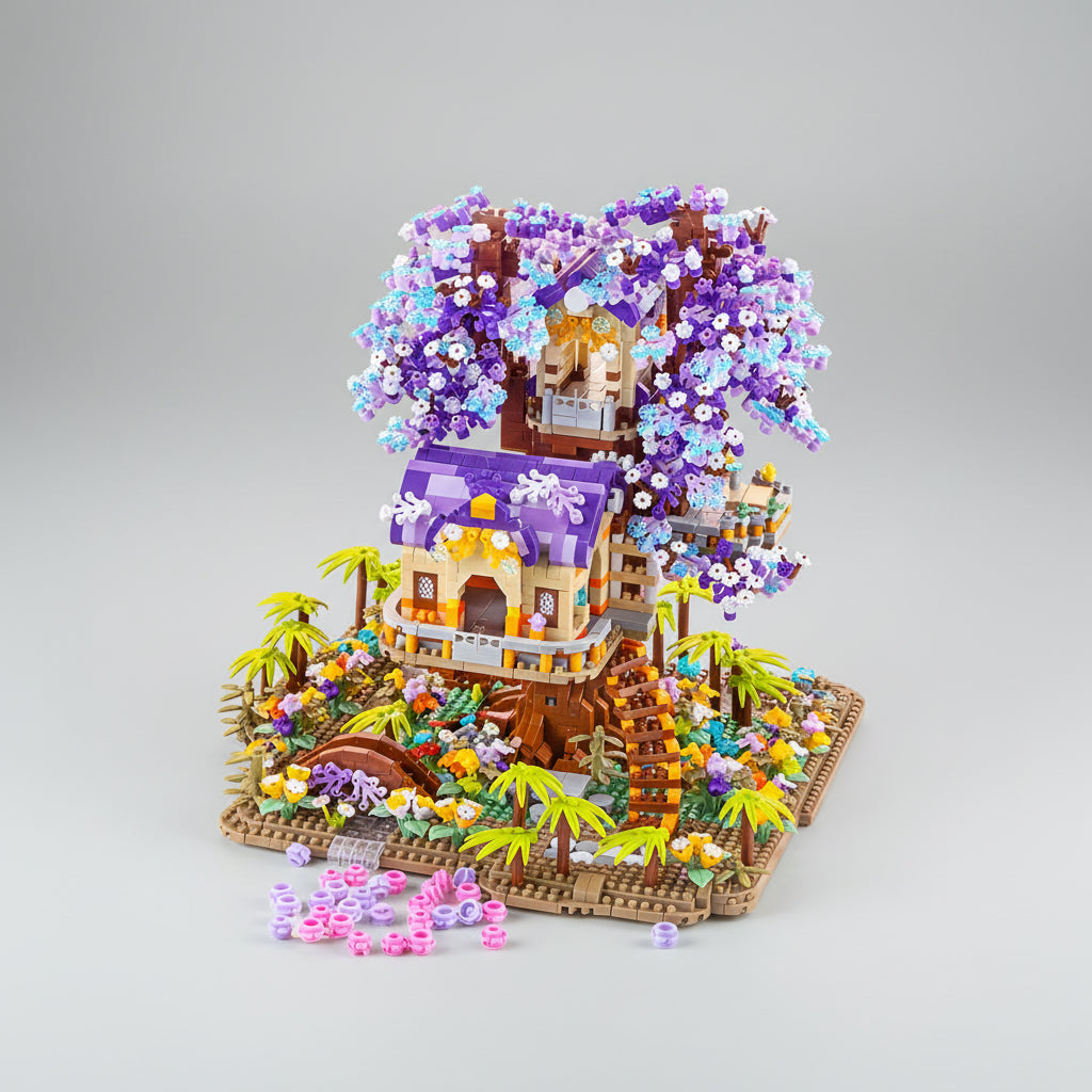 Purple treehouse | Building blocks