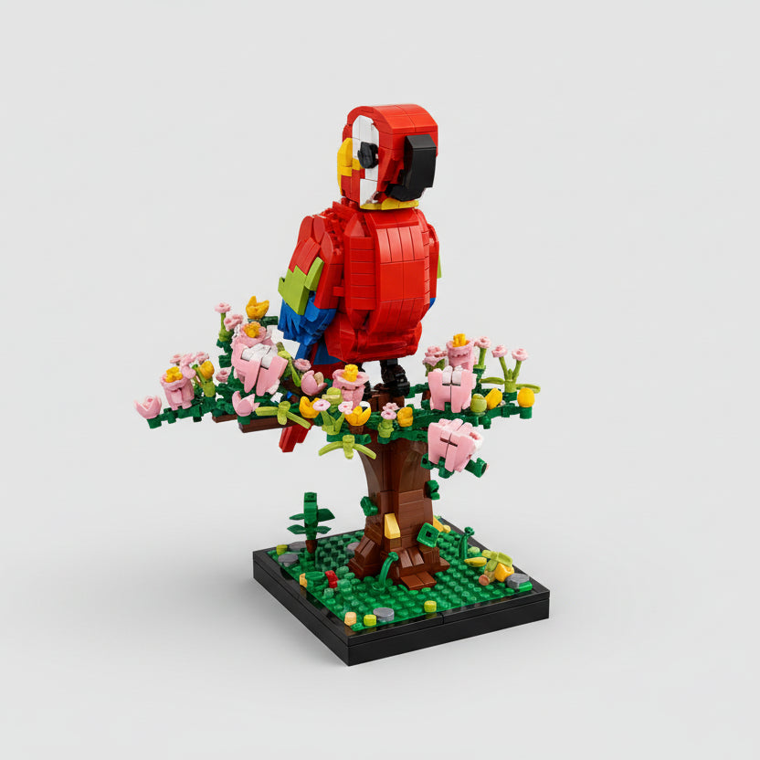 Parrot in a tree | Building blocks