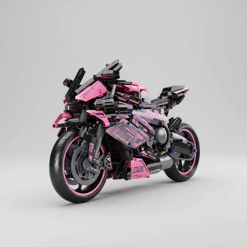 Mega pink motorcycle | Building blocks