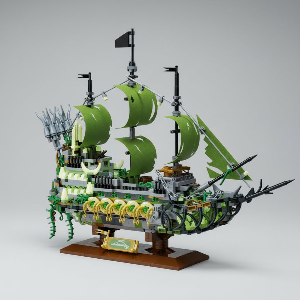 Green pirate ship | Building Blocks