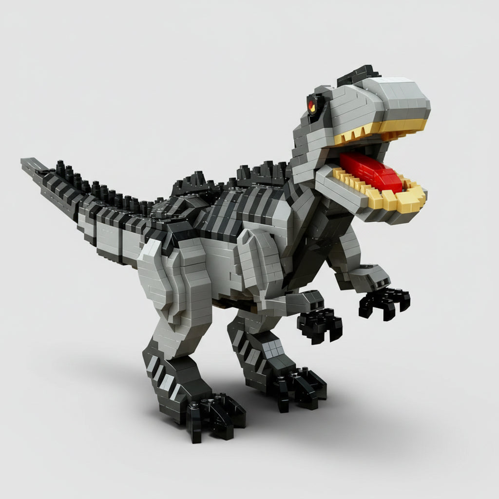 Gray T-Rex | Building Blocks