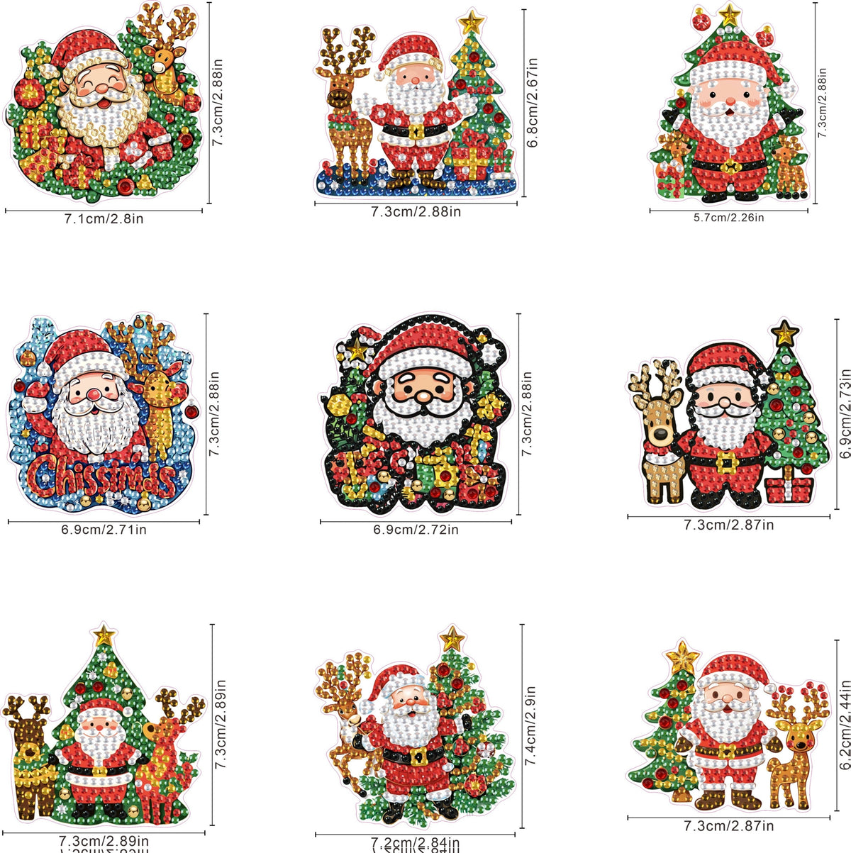 Magnets | Christmas | Diamond painting