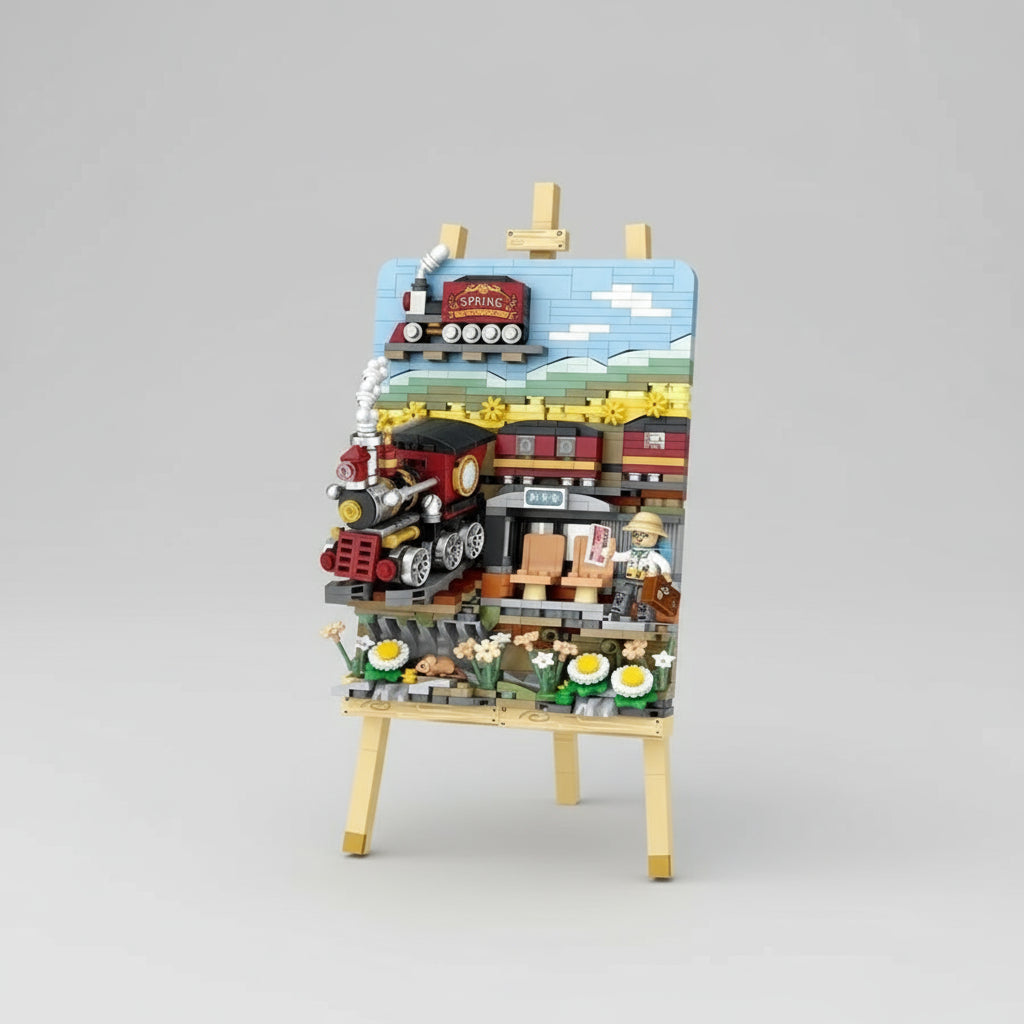 3D Treinschilderij