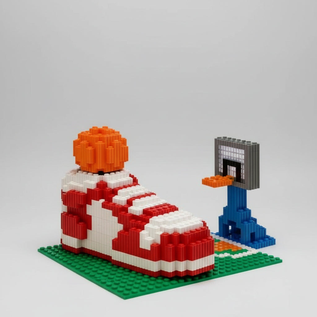 Basketball Shoe & Court | Building Blocks