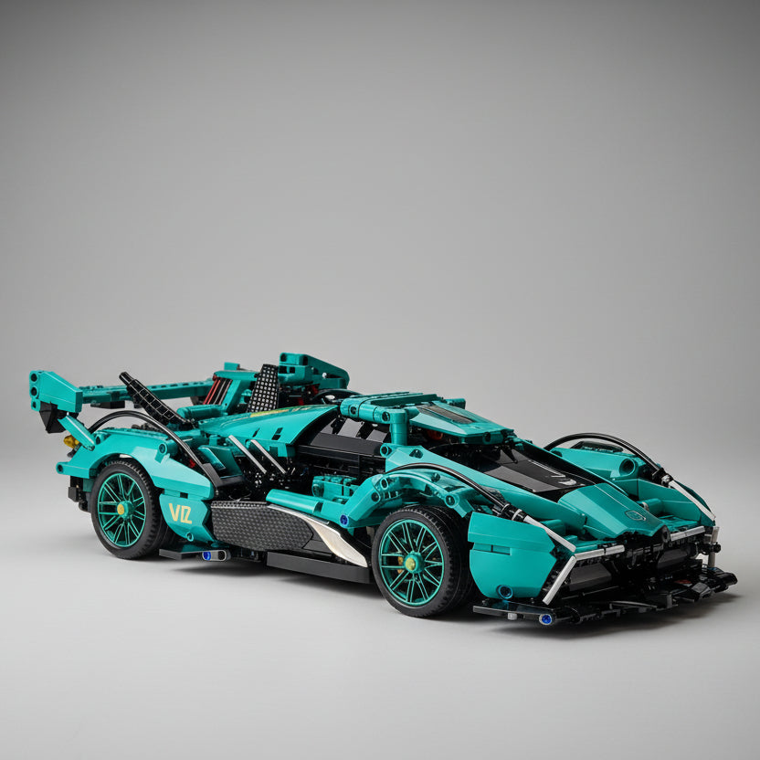 Blue supercar | Building blocks
