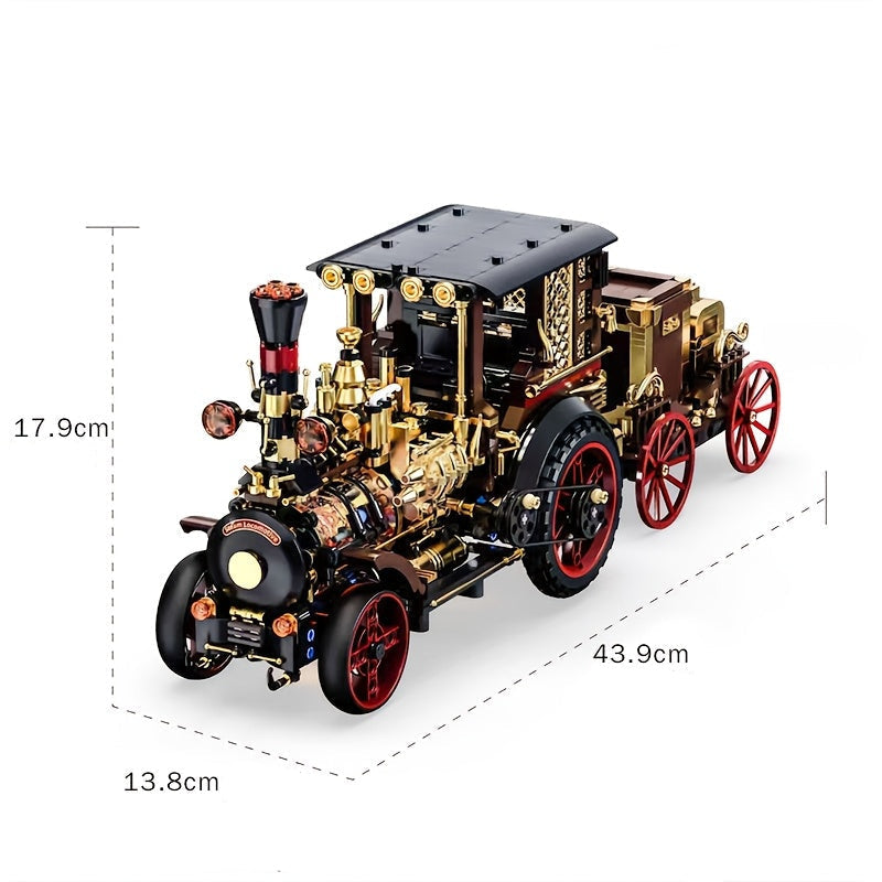 Mega Retro Steam Car | Building Blocks