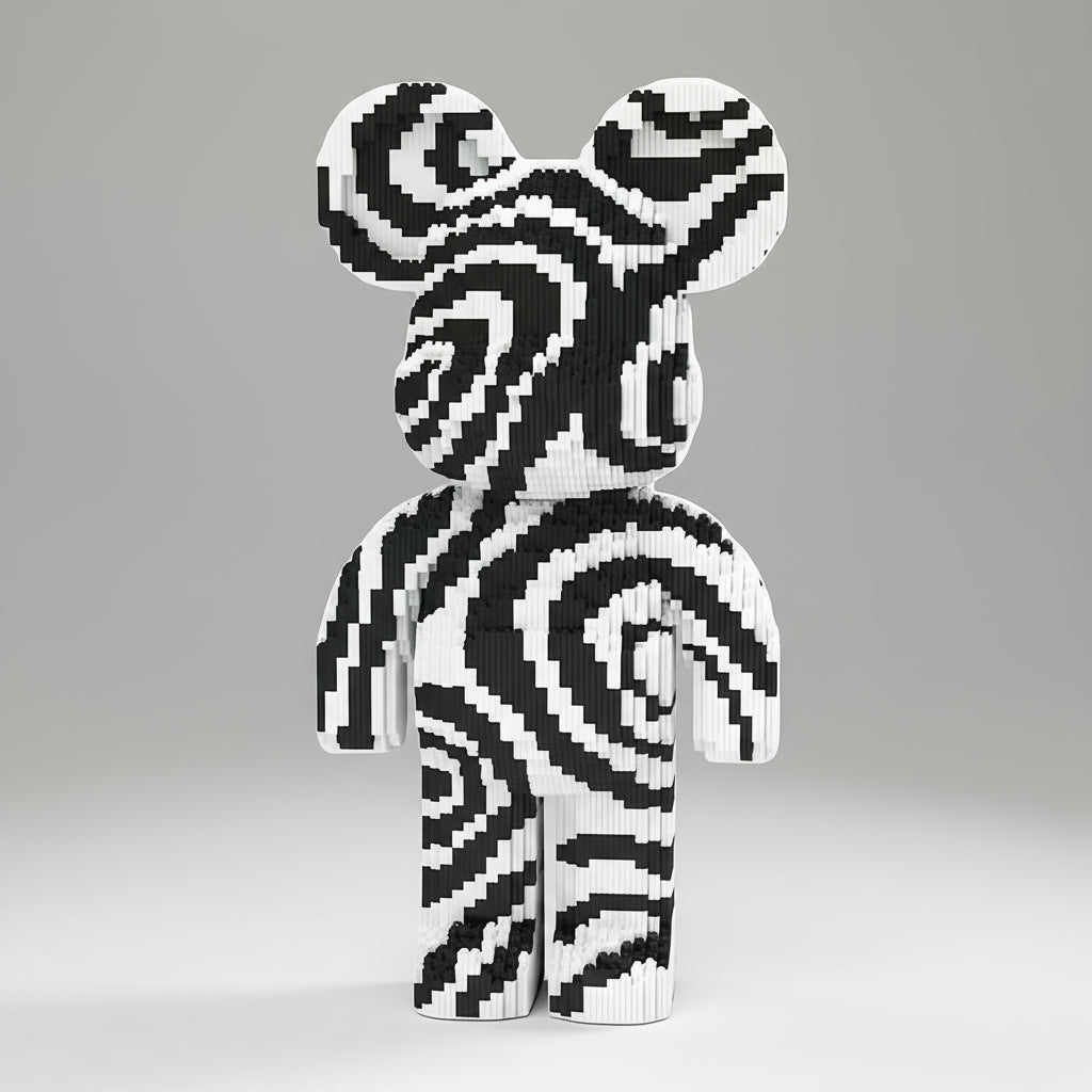 Black-and-white bear | Building blocks