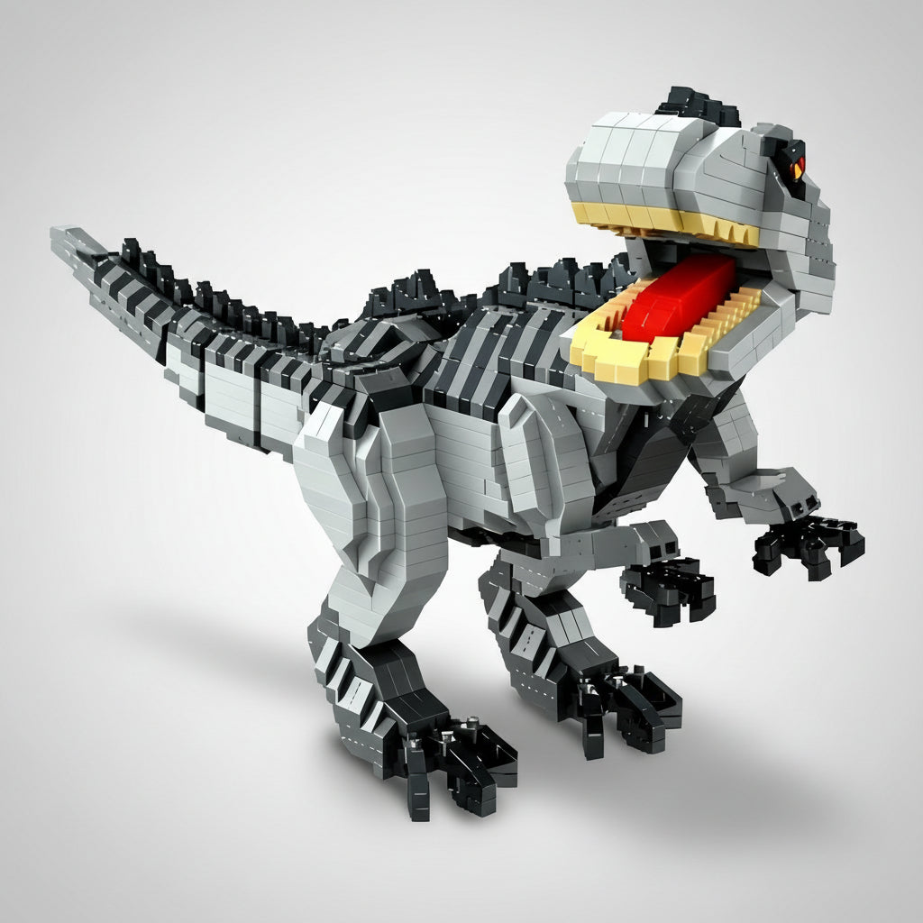Gray T-Rex | Building Blocks