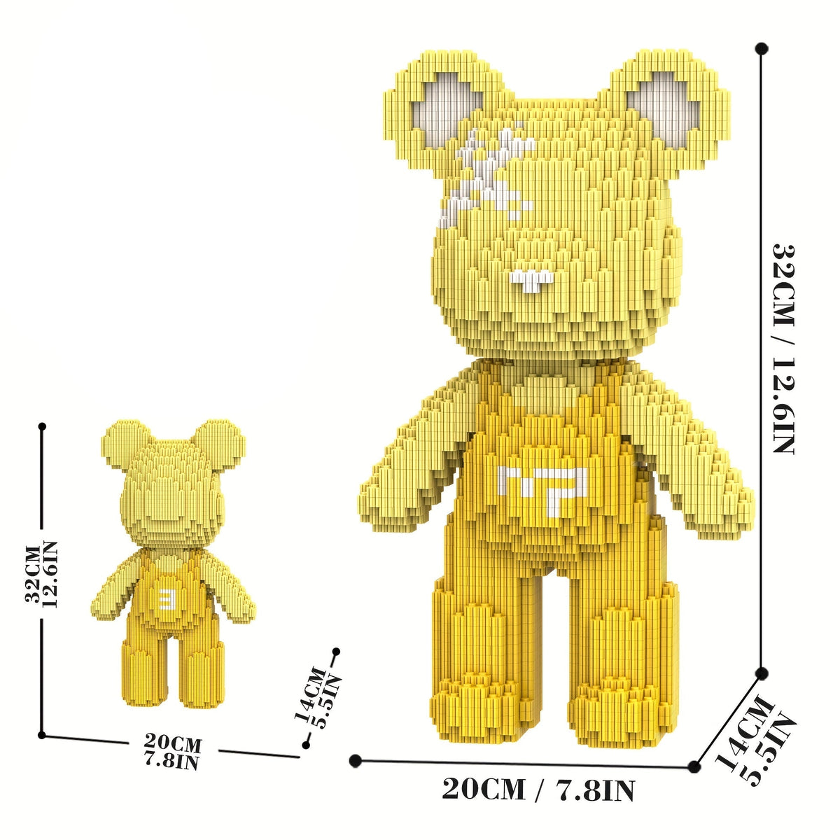 Bear with yellow overalls | Building blocks