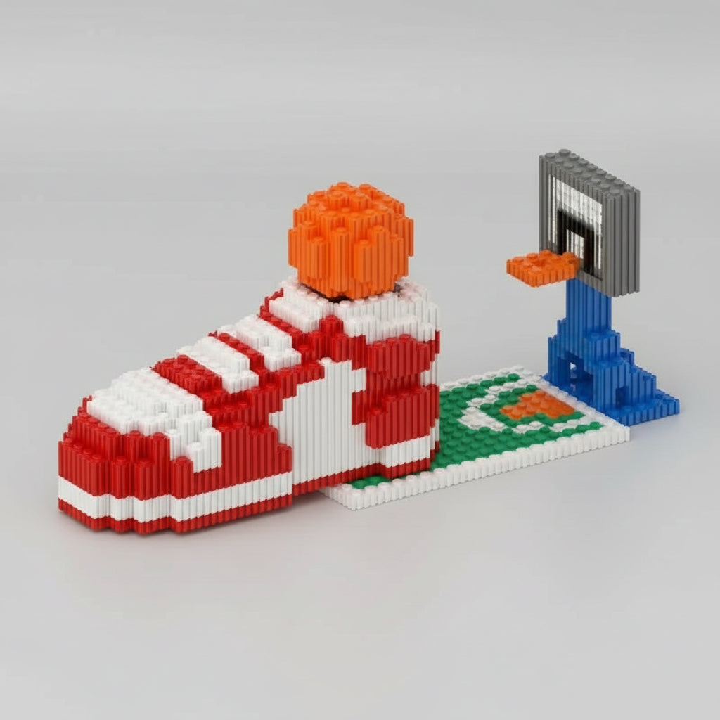 Basketball Shoe & Court | Building Blocks