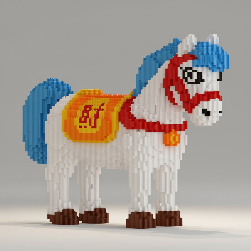 MEGA white horse | Building blocks