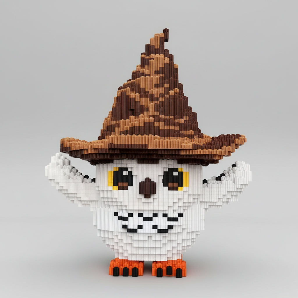 Owl with hat | Building bricks