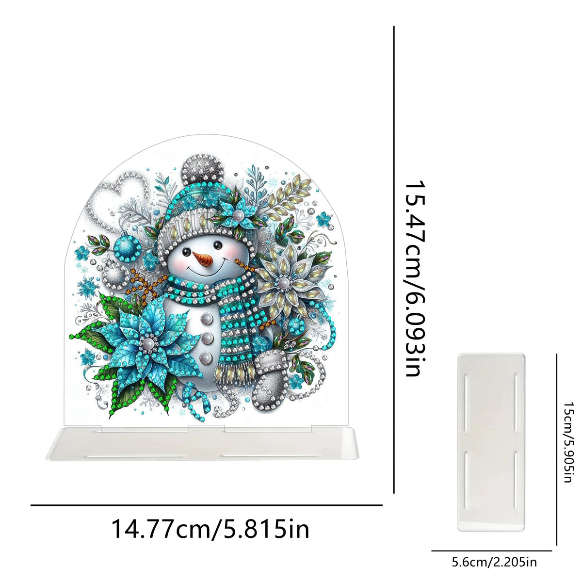 Snowman | Napkin holder | Diamond painting