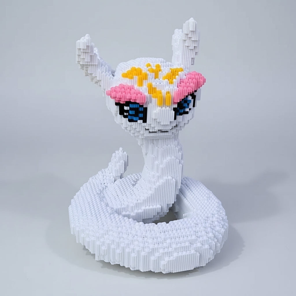 Cute white snake | Building Blocks