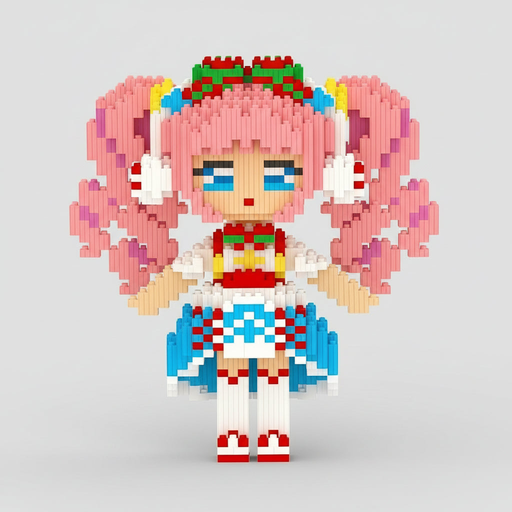 Girl with Pink Hair | Building Blocks
