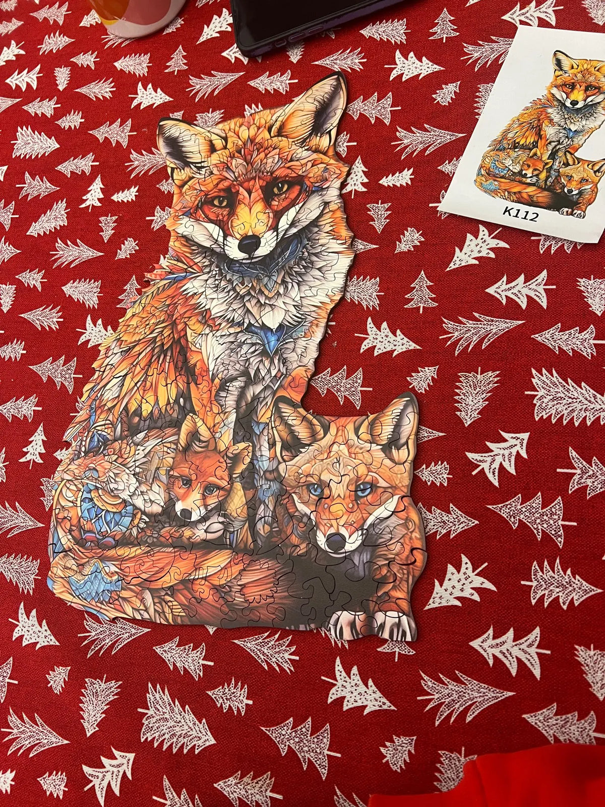 Fox with little foxes | Wooden Puzzle
