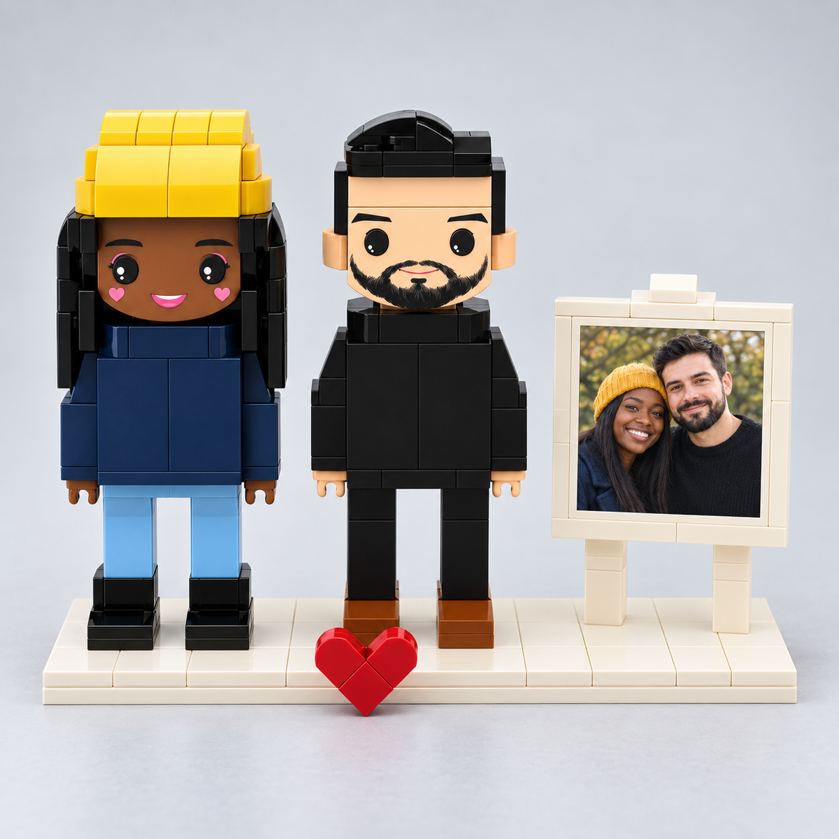 Your Own Photo as a Building Block Figure – 2 People | Building Blocks