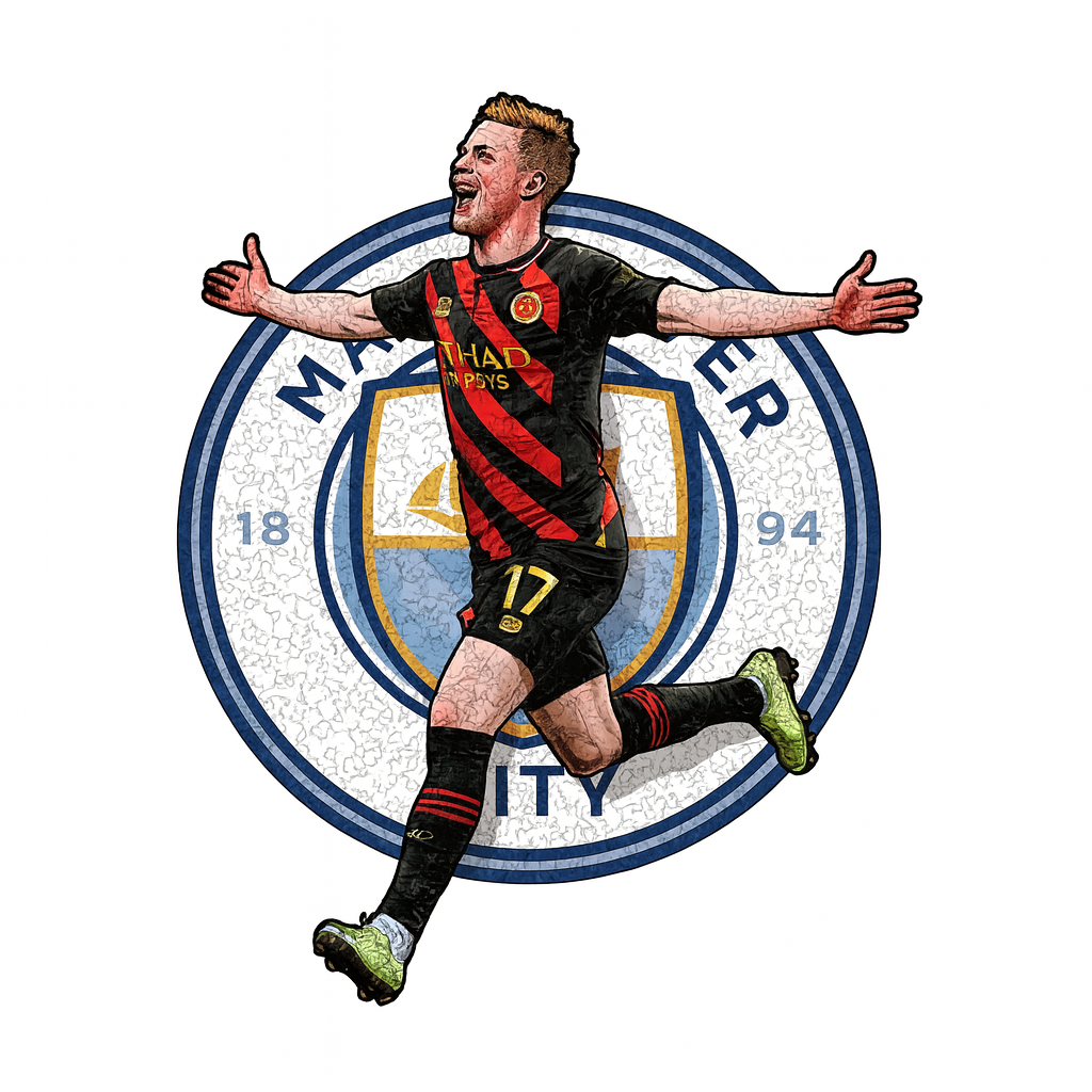 Kevin de Bruyne | Manchester City | Wooden Puzzle