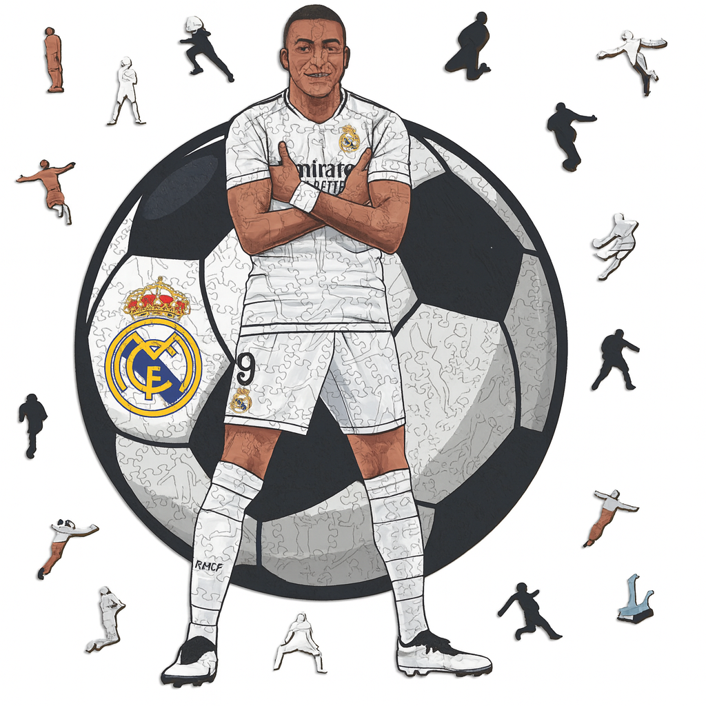 Kylian Mbappé | Wooden Puzzle