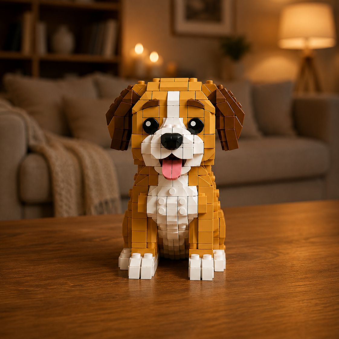 Custom photo of your pet as a building-block figure | Building Blocks