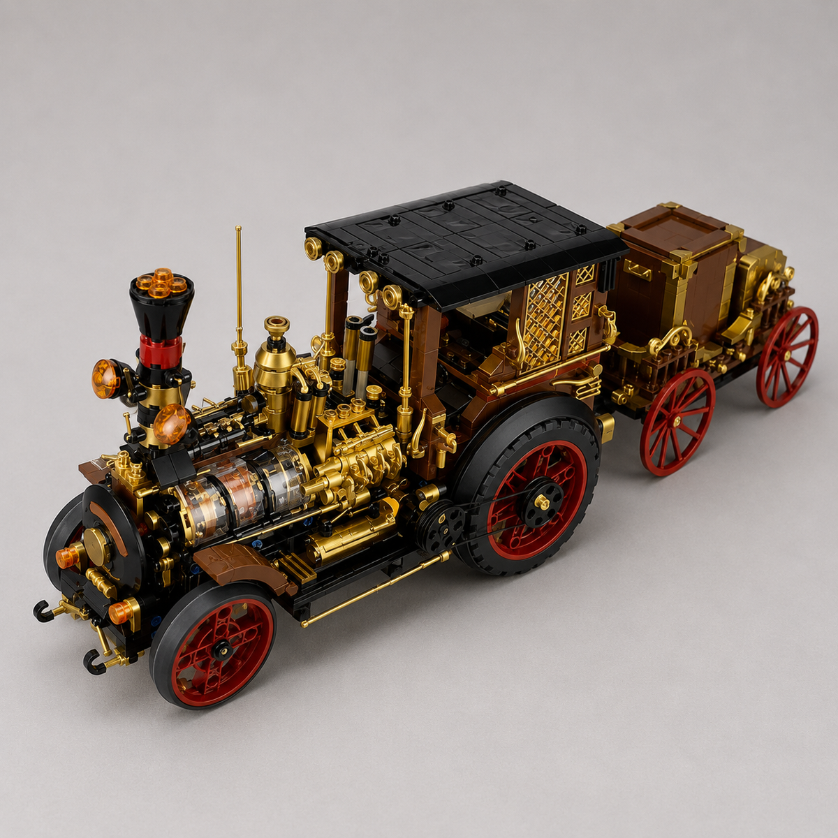 Mega Retro Steam Car | Building Blocks
