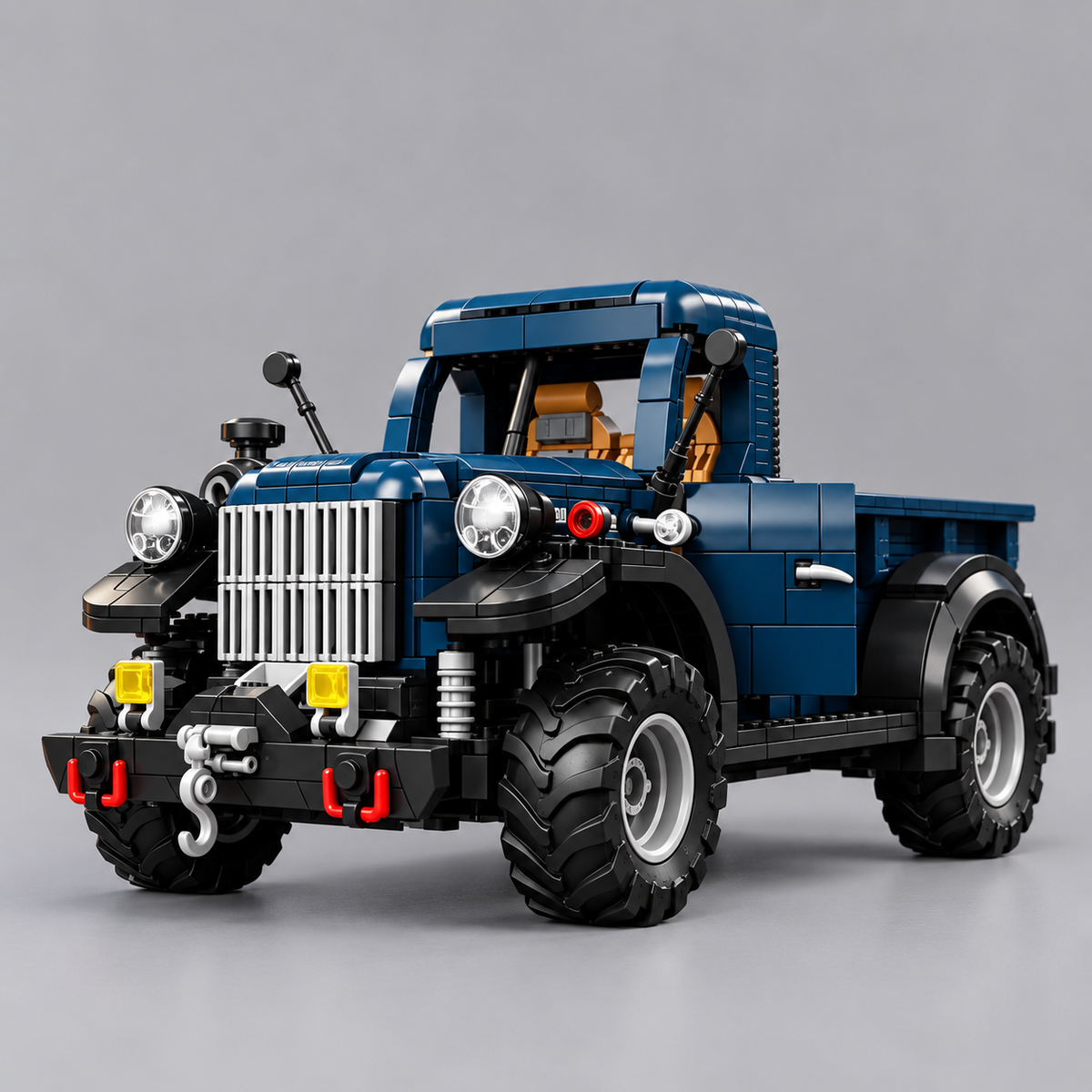 Blue Vintage Car | Building Blocks