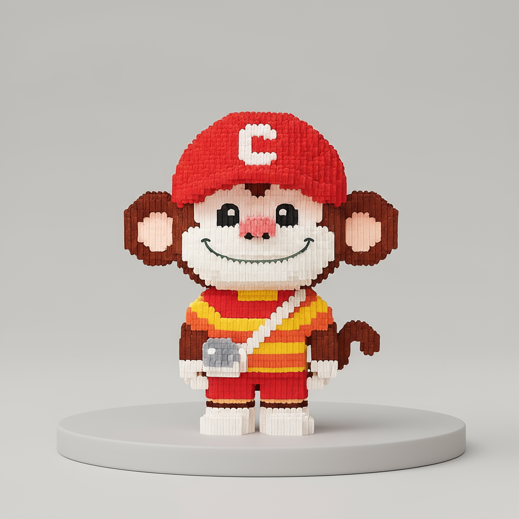 Monkey with Cap | Building Blocks