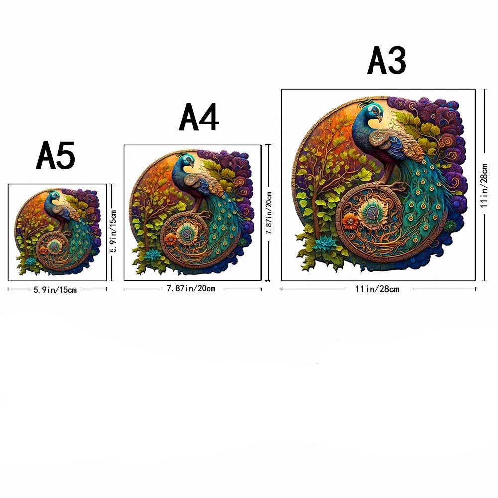 Beautiful Peacock | Wooden Puzzle