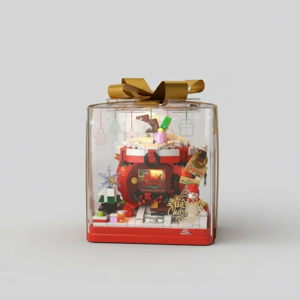 Christmas Apple in Gift Box | Building Blocks