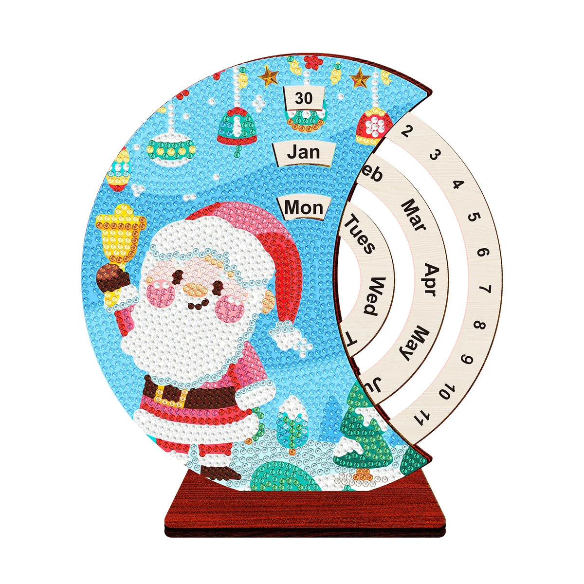 Santa Claus with bell | Calendar | Diamond painting