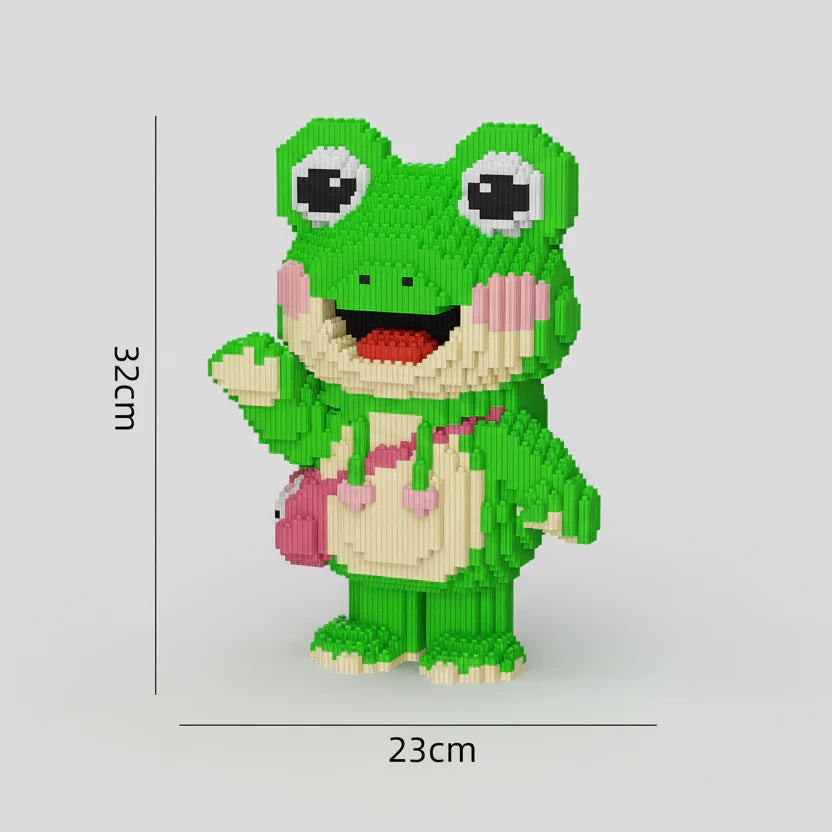 Cheerful frog | Building bricks