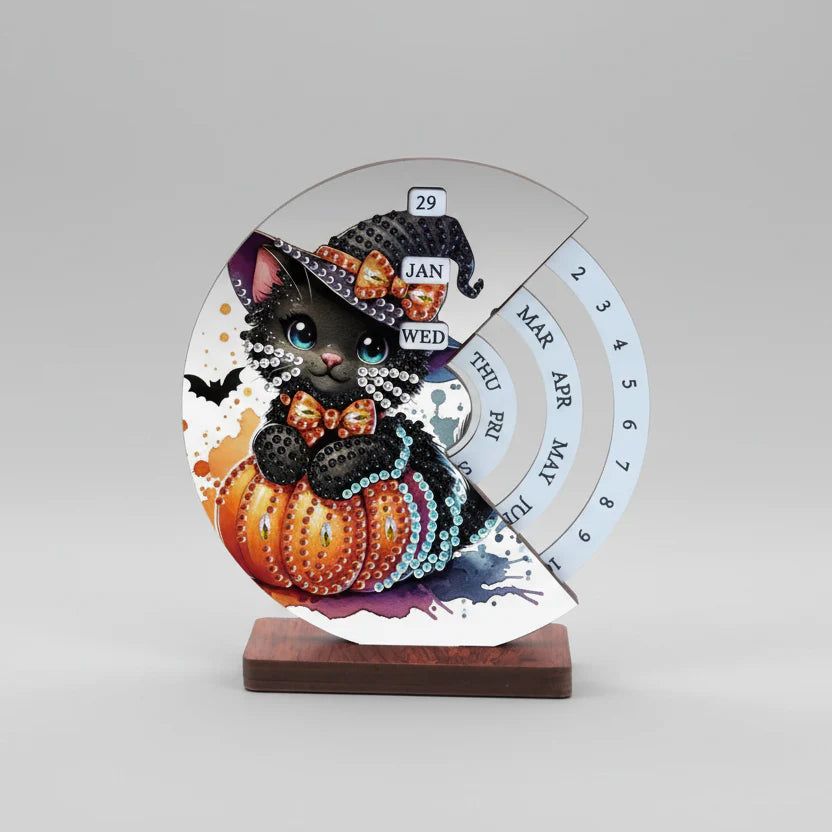 Halloween cat | Calendar | Diamond painting