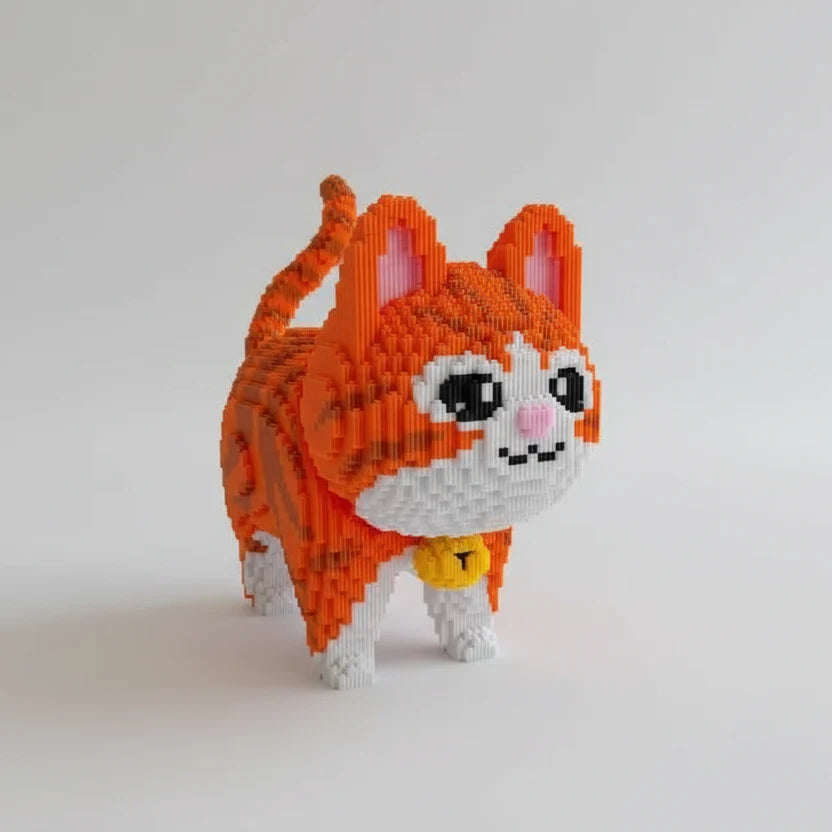 Mega Orange Cat | Building Blocks