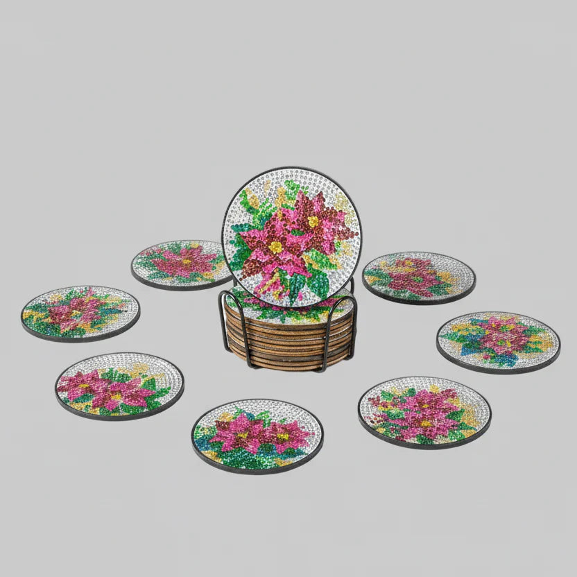Flower Coasters | Diamond Painting