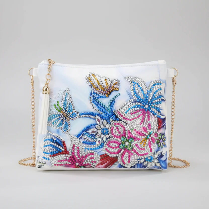 Handbag with flowers | Diamond painting