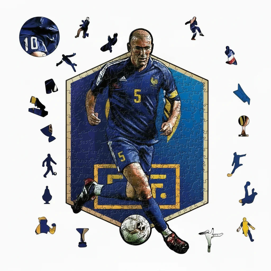 Zinédine Zidane | Wooden Puzzle