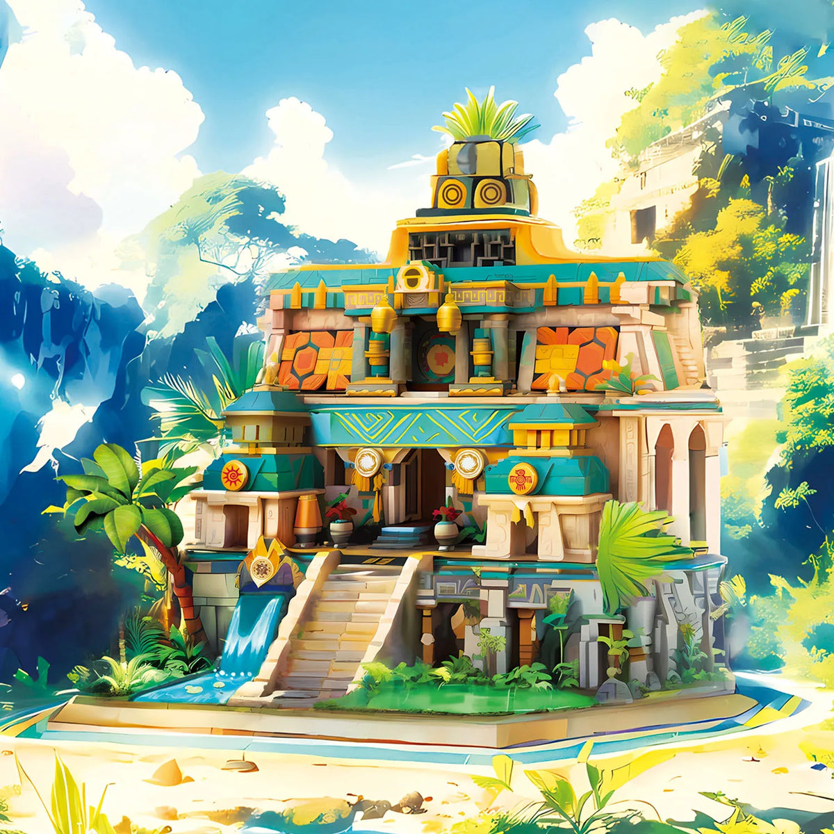Lost temple | Building blocks