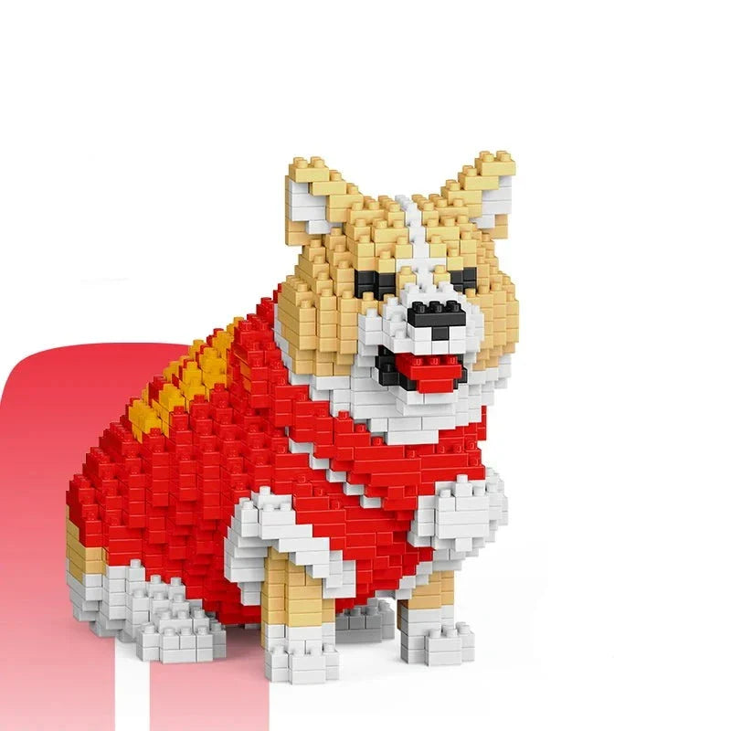 Funny Welsh Corgi | Building Bricks