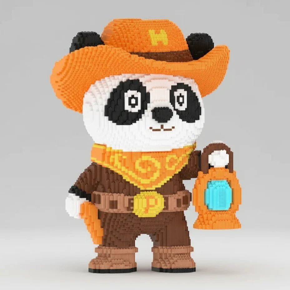 MEGA Cowboy Panda | Building Blocks