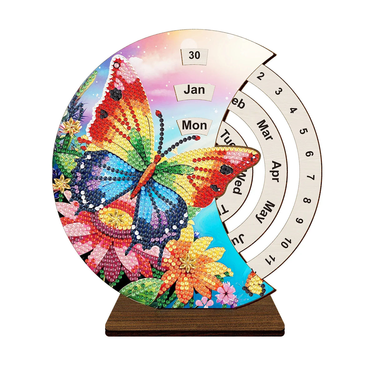 Rainbow butterfly | Calendar | Diamond painting