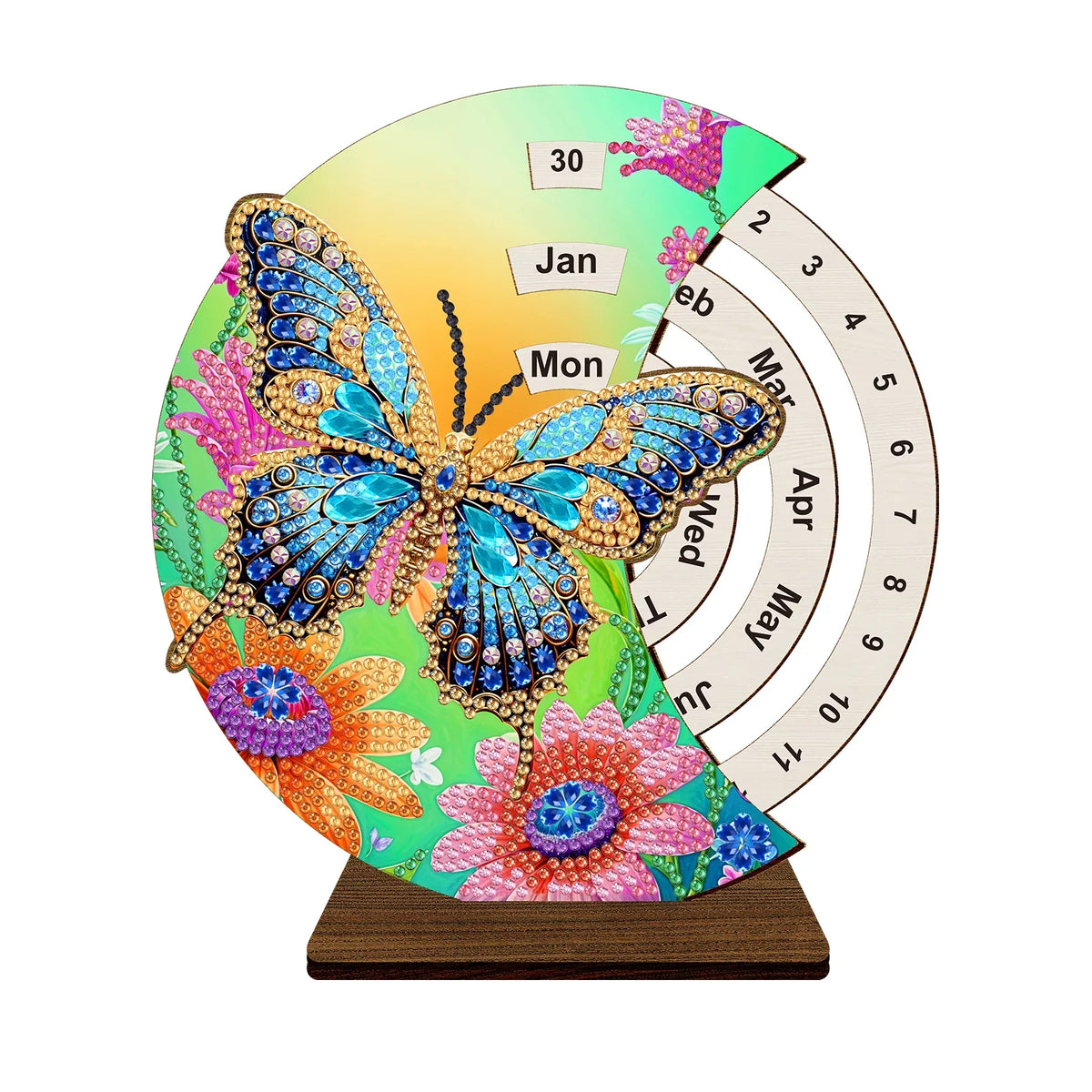 Blue butterfly | Calendar | Diamond painting
