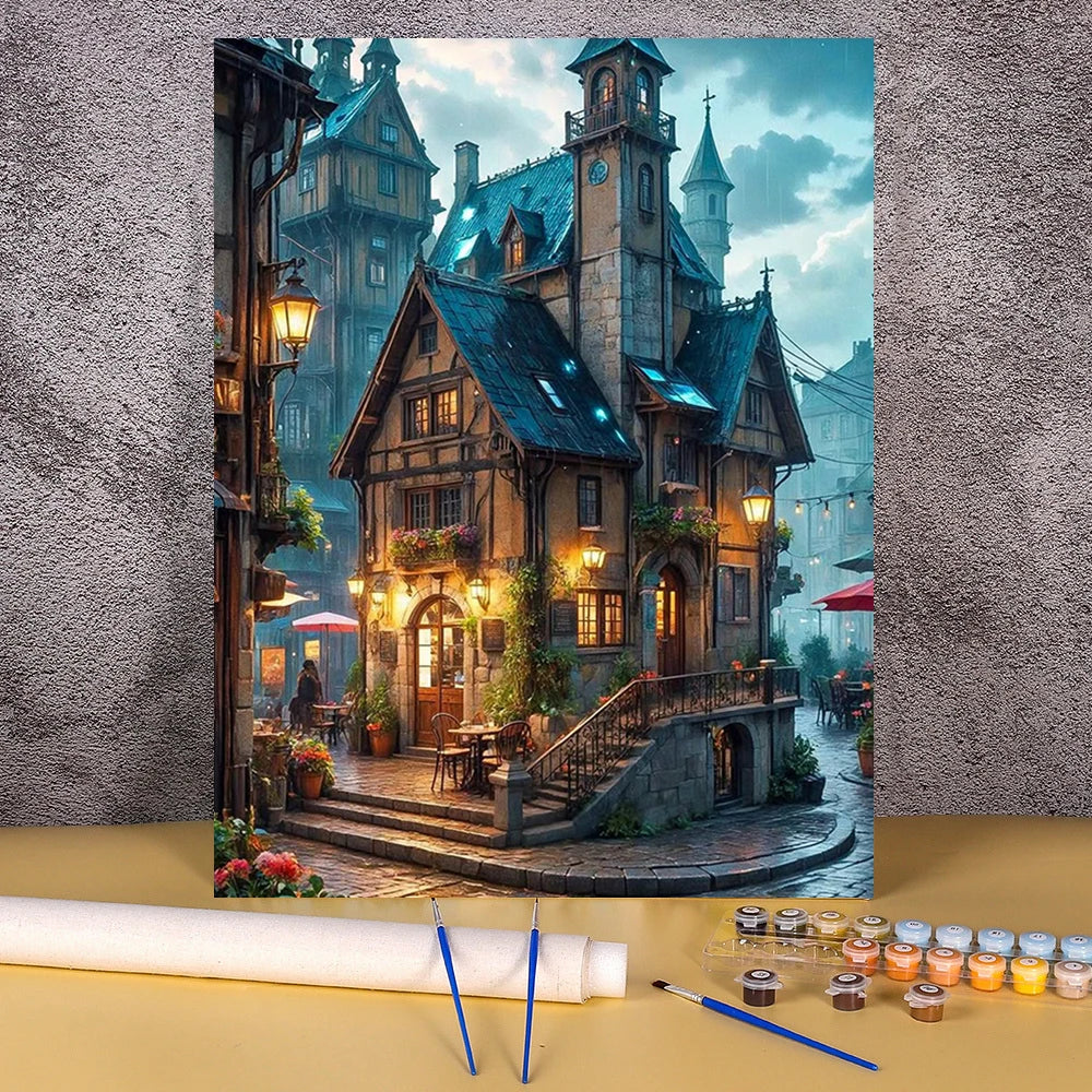 Haunted House | Paint by Numbers