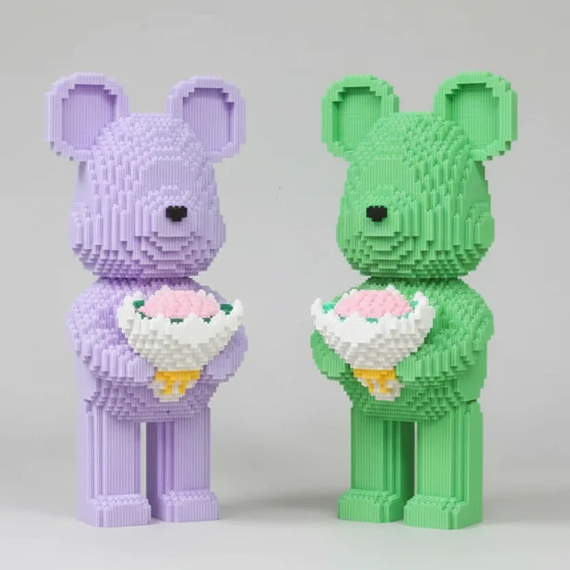 Bear with roses | Building bricks