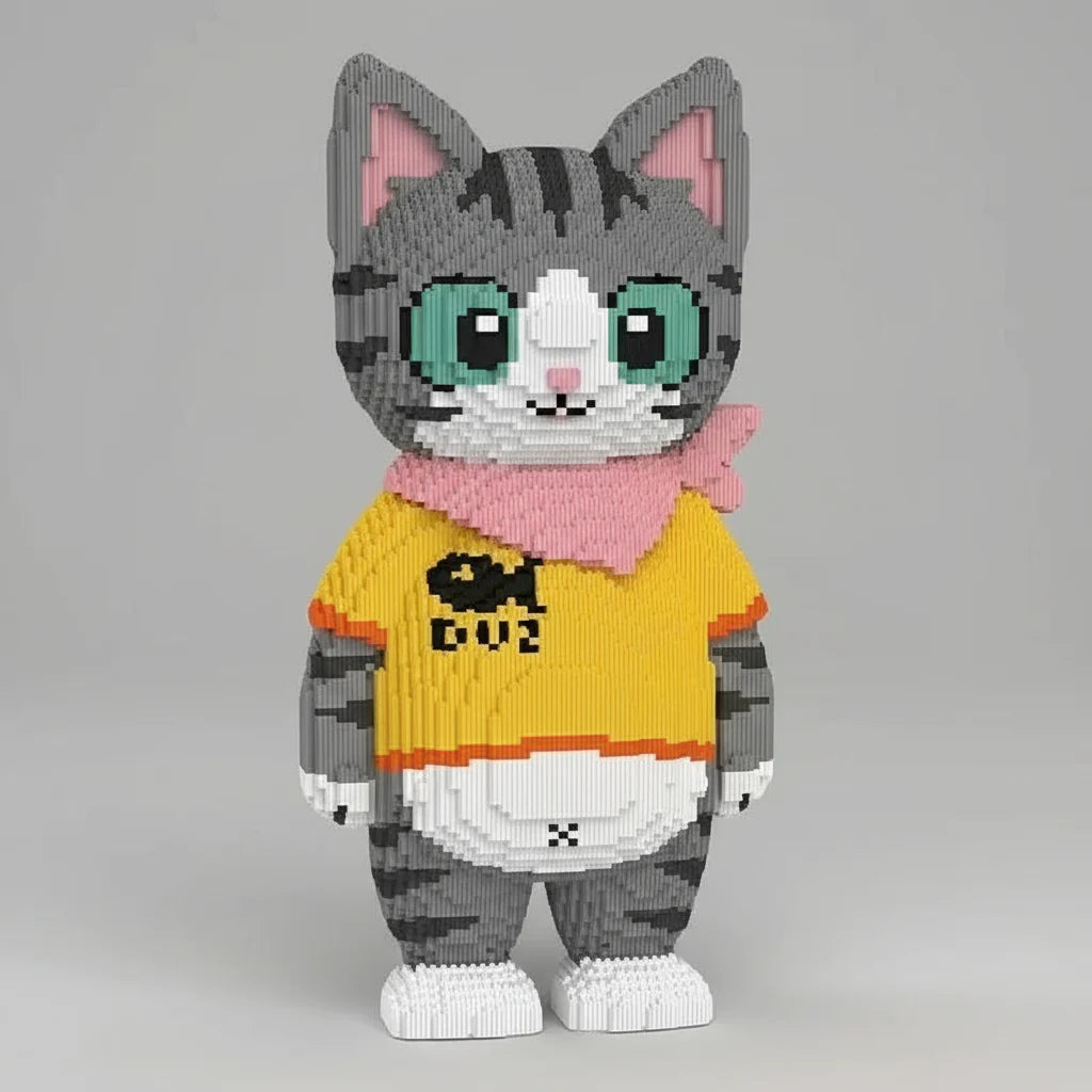 MEGA Cat with Scarf | Building Blocks