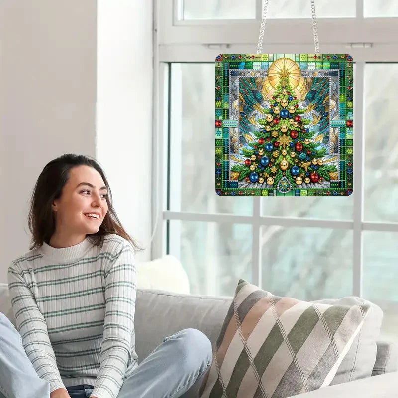 Christmas Tree | Door Hanger | Diamond Painting