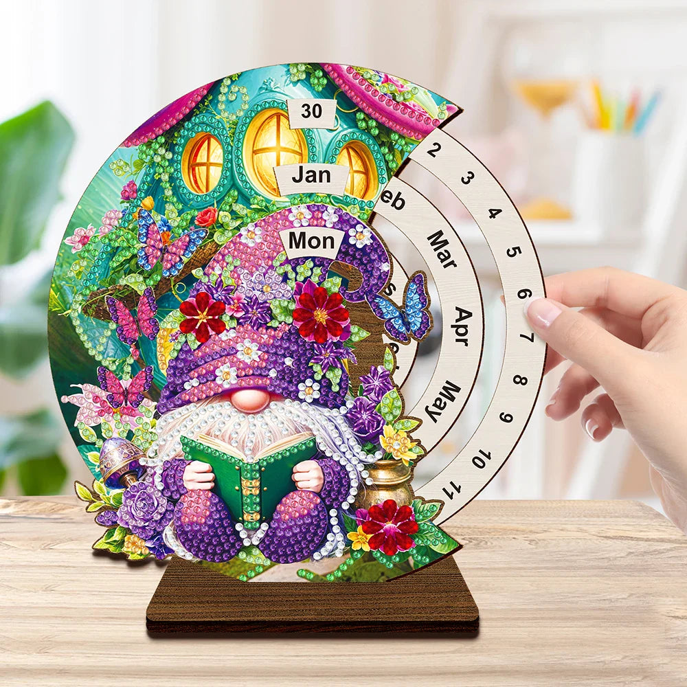 Purple gnome | Calendar | Diamond painting