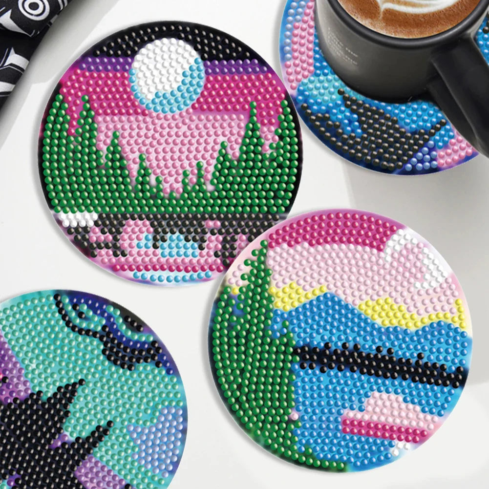Landscape coasters | Diamond painting