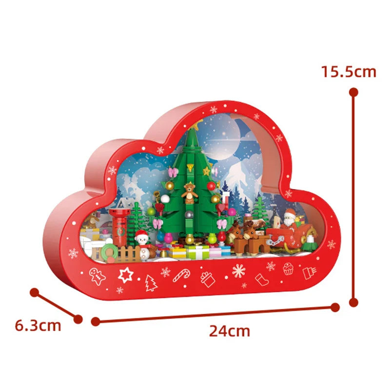 Christmas village in a cloud | Building blocks
