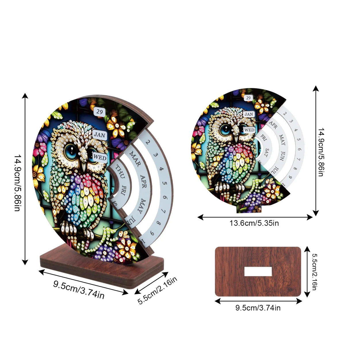 Colorful owl | Calendar | Diamond painting